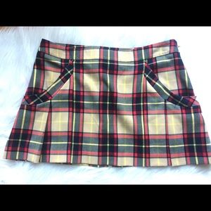 Vera Wang Princess Plaid Mini Skirt